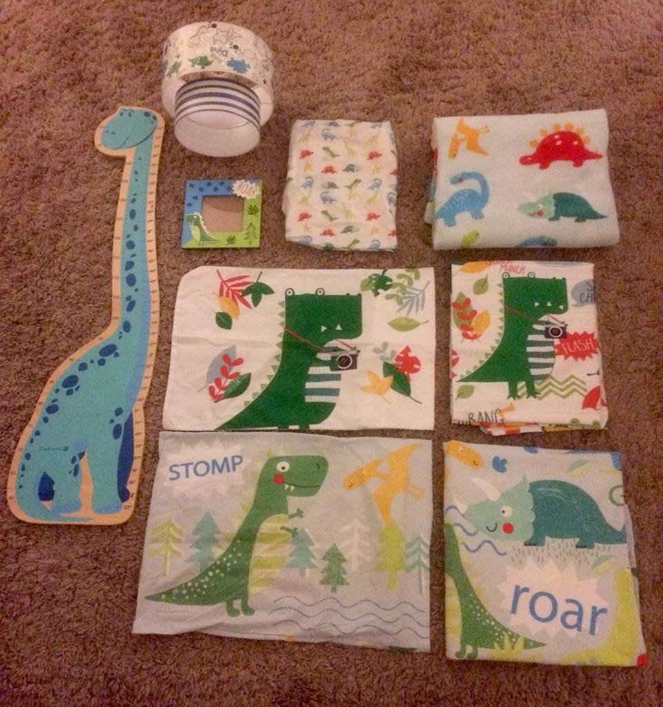 dinosaur cot bedding asda